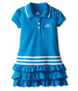 adidas Kids Triple Tier Polo Dress Girls Dress (Blue)