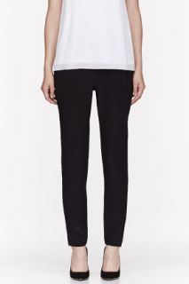 Marc By Marc Jacobs Black Crepe De Chine Frances Trousers