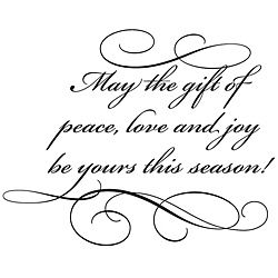 Penny Black Gift Of Peace Rubber Stamp