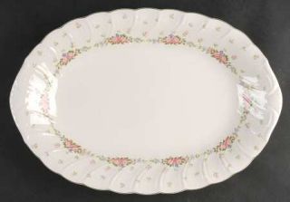 Nikko Garland 14 Oval Serving Platter, Fine China Dinnerware   Blossomtime, Swi