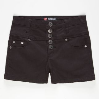Girls Highwaisted Denim Shorts Black In Sizes 16, 14, 12, 10, 8, 7 For