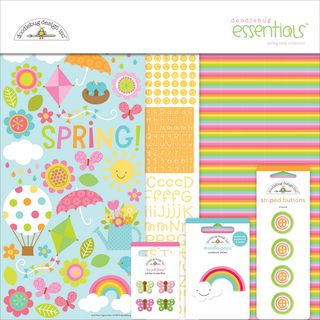 Springtime Essentials Page Kit 12x12 cardstock, Stickers   Embellishments