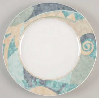 Mikasa Moon River 12 Chop Plate/Round Platter, Fine China Dinnerware   Blue,Gre