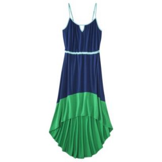 Merona Petites Sleeveless High Low Maxi Dress   Blue/Aqua XSP
