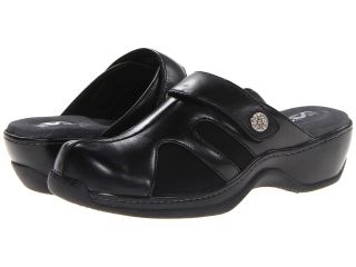 SoftWalk Acton Womens Clog Shoes (Black)