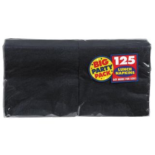 Black Big Party Pack   Lunch Napkins