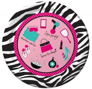 Pink Zebra Boutique Icons Dinner Plates