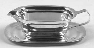 Reed & Barton Mayflower (Silverplate, Hollowware) Plated Gravy Boat and Underpla