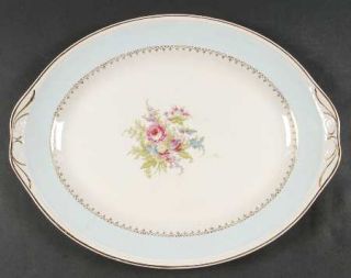 Homer Laughlin  Chateau 15 Oval Serving Platter, Fine China Dinnerware   Light