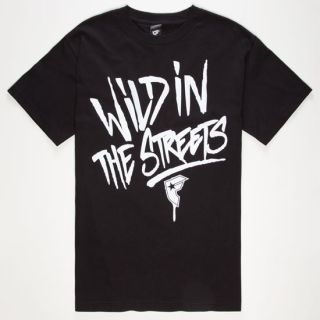 Wild In The Streets Mens T Shirt Black In Sizes Medium, X