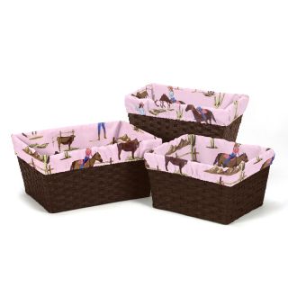 Sweet Jojo Designs Cowgirl Basket Liners (set Of 3) (Multi colorFits baskets from 6 inches x 8 inches to 12 inches x 16 inchesIncludes Three (3) linersBaskets not includedGender GirlMaterials 100 percent cottonDimensions 26.5 inches x 15.5 inches x 16