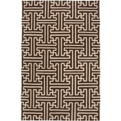 Smithsonian Hand woven Brown Queens Bay Wool Rug (36 X 56)