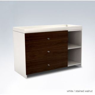 ducduc AJ 3 Drawer Changer AJ3DC FrSh W Dr Finish Stained Walnut