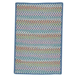 Color Craze Braided Accent Rug   Blue (3x5)