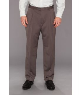 Perry Ellis Portfolio Classic Fit Double Pleat Micro Melange Pant Mens Dress Pants (Gray)