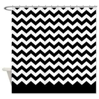  chevron pattern black Shower Curtain  Use code FREECART at Checkout