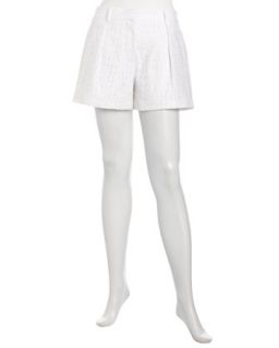 Eyelet Boxy Shorts, Glacier