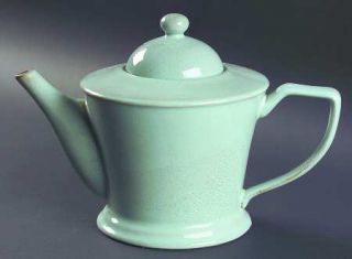 Interiors (PTS) Prairie Turquoise Teapot & Lid, Fine China Dinnerware   All Turq