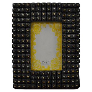 Black Keyboard 4 X 6 Picture Frame (MediumSubject VintageFrame Black Recycled Keyboard Buttons 4 x 6Image dimensions 4 inches x 6 inches Outer dimensions 8 inches x 10 inches x 1 inch  )