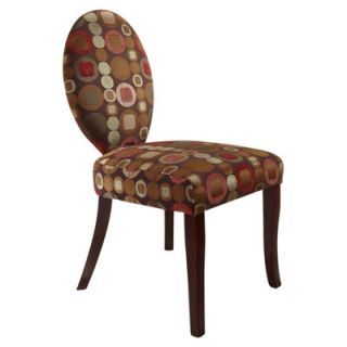 InRoom Designs Circle Slipper Fabric Side Chair AC7207