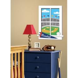 Roommates Play Ball Peel And Stick Window Wall Decal
