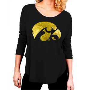 Iowa Hawkeyes Miss Fanatic Reflector Long Sleeve Scoop Top