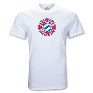 Euro 2012   Bayern Munich Logo T Shirt (White)