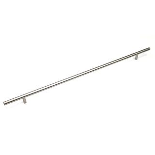 Stainless Steel 45.12 inch Cabinet Bar Pull Handles (case Of 15) (100 percent stainless steelFinish Brushed nickelOverall length 45.125 inches (1150mm)Hole to hole spacing 29.5 inches (750mm)Projection 1.6 inchesDiameter 0.5 inchModel 12SL0039S)
