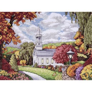 Fall Inspiration Counted Cross Stitch Kit 9x12in 14 Count