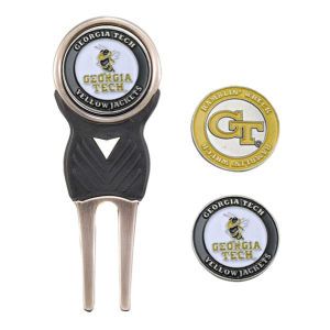 Georgia Tech Yellow Jackets Team Golf Divot Tool and Markers