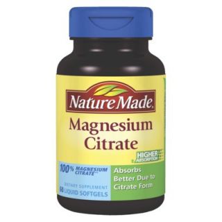 Nature Made Magnesium Citrate 250 mg Softgels   60 Count