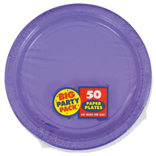 New Purple Big Party Pack Dinner Plates
