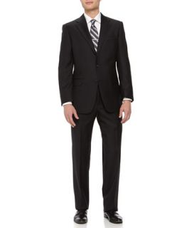 Two Piece Wool Suit, Black