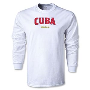 Euro 2012   CONCACAF Gold Cup 2013 LS Cuba T Shirt (White)