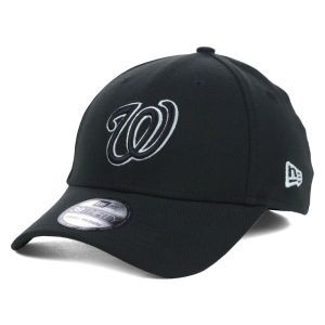 Washington Nationals New Era MLB Black White Classic 39THIRTY Cap