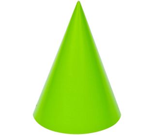 Lime Green Cone Party Hats