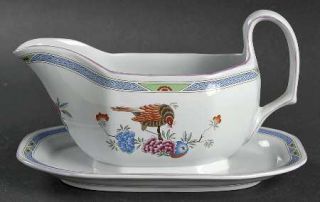 Spode Prince Regent Gravy Boat with Attached Underplate, Fine China Dinnerware  
