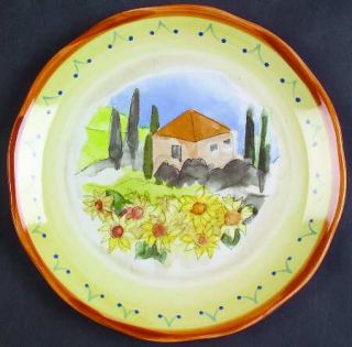 Sango Tuscan Gardens Salad Plate, Fine China Dinnerware   Multimotif Fruit,Flowe