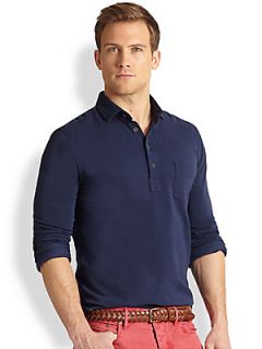 Polo Ralph Lauren Long Sleeved Mercerized Mesh Estate Shirt
