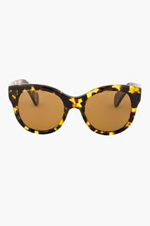 Oliver Peoples Gold Tortoiseshell Jacey Sunglasses
