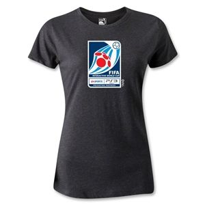 FIFA Interactive World Cup Womens Emblem T Shirt (Dark Gray)