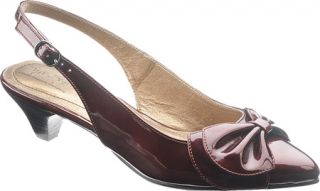 Womens Soft Style Alissa   Bordeaux Pearlized Patent Ornamented Shoes