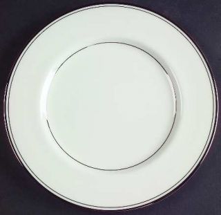 Mikasa Briarcliffe Salad Plate, Fine China Dinnerware   White Body,Platinum Verg