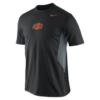 Nike Pro Combat Hypercool Logo (Oklahoma State) Mens Shirt   Black