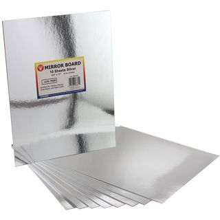 Mirror Sheets 8 1/2x11 10/pkg silver (Silver. Acid and lignin free. Made in USA. )