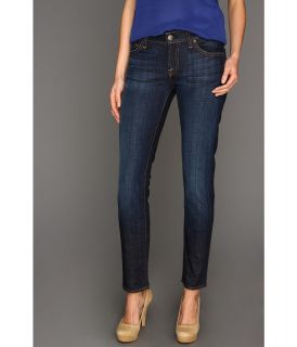 7 For All Mankind The Slim Cigarette in Los Angeles Dark Womens Jeans (Blue)