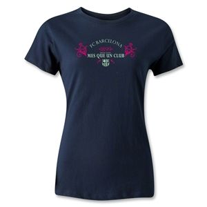 hidden FC Barcelona 1899 Womens T Shirt (Navy)