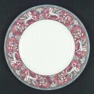 Mikasa Pegasus Dinner Plate, Fine China Dinnerware   Ultima,Winged Horses,Orange