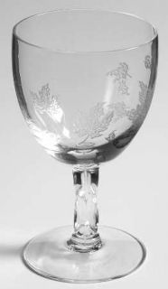 Fostoria Sylvan (Stem #6060) Wine Glass   Stem #6060,Etch #1,Falling Autumn Leav