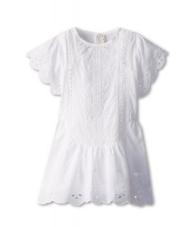 Stella McCartney Kids Eliza Girls Eyelit Dress Girls Dress (White)